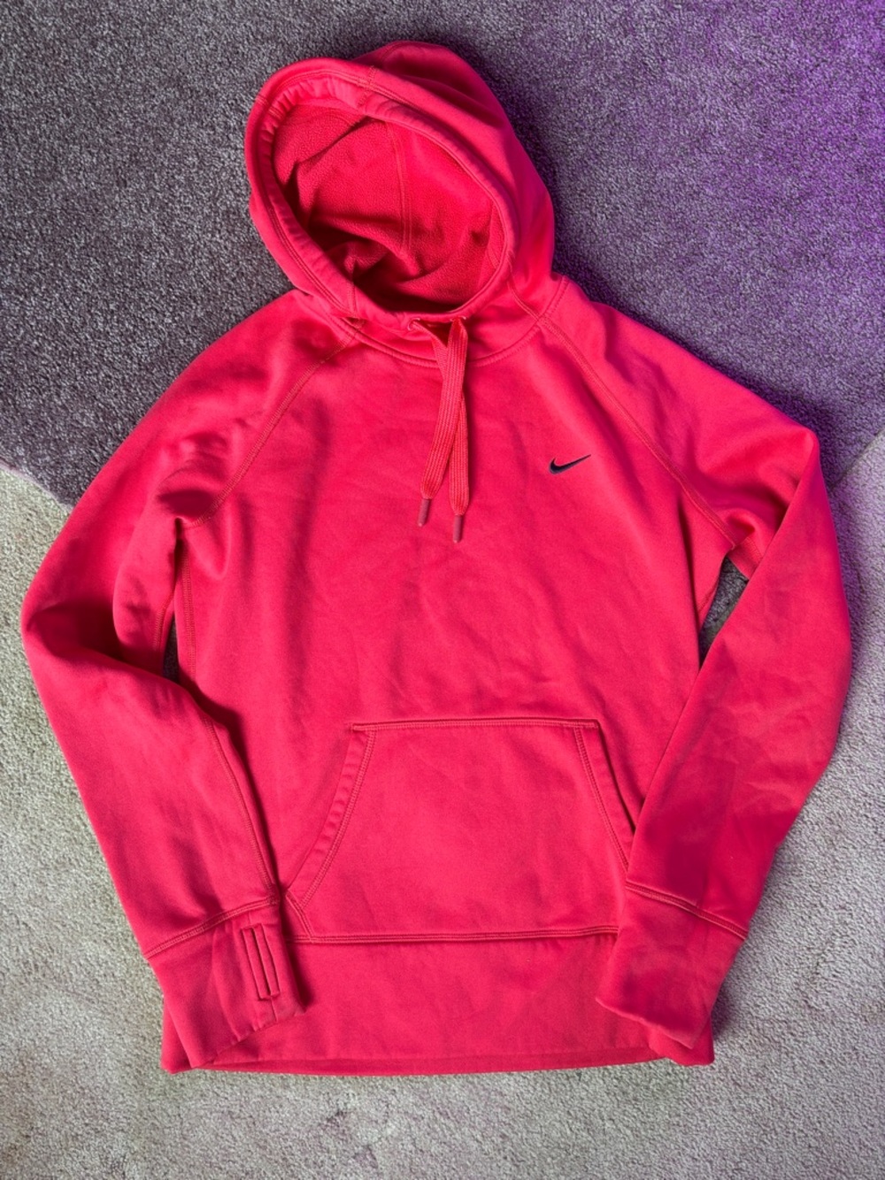 Nike Bright Pink Hoodie, Thermafit Neon Pink Dark Salmon Pink Pullover